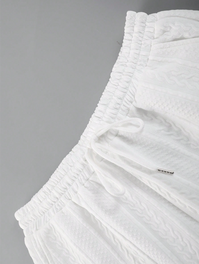 White Texture Set Minimalismo Raffinato e Comfort