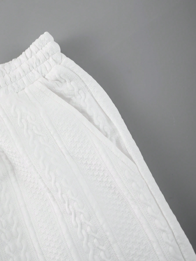 White Texture Set Minimalismo Raffinato e Comfort